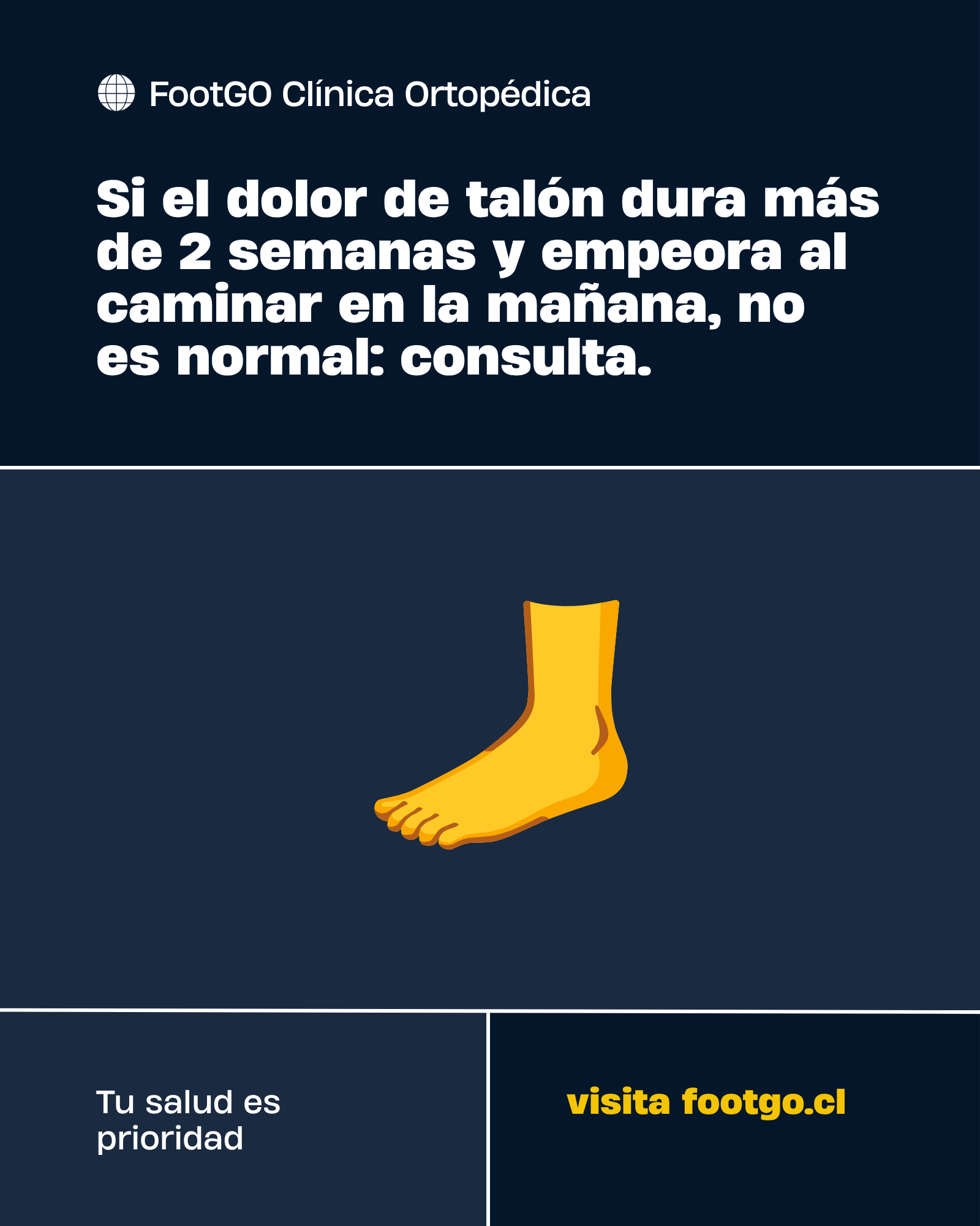 Señales de alerta: cuándo consultar por dolor de talón y fascitis plantar en FootGO