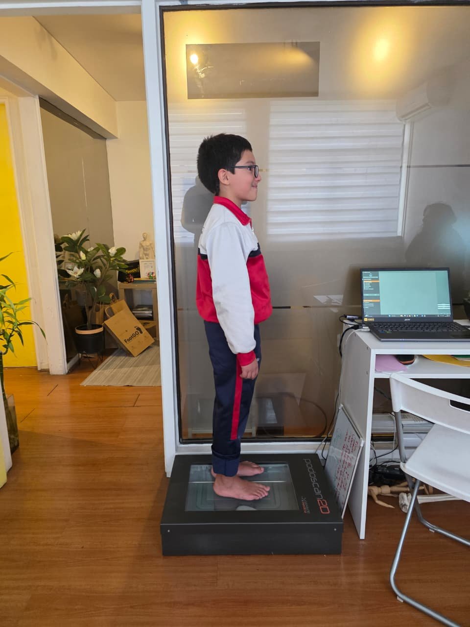Evaluación postural en Podoscan 2D FootGO